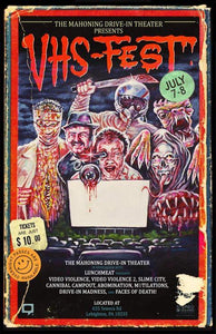 THE MAHONING DRIVE-IN and LUNCHMEAT Proudly Present DRIVE-IN VHS-FEST! Click for Full Details and Ticket Information!