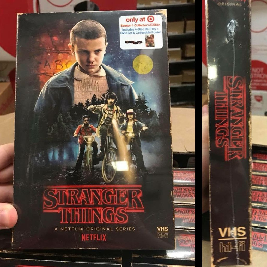 Netflix and Target to Release Exclusive STRANGER THINGS Season One BluRay / DVD Combo in VHS Packaging!