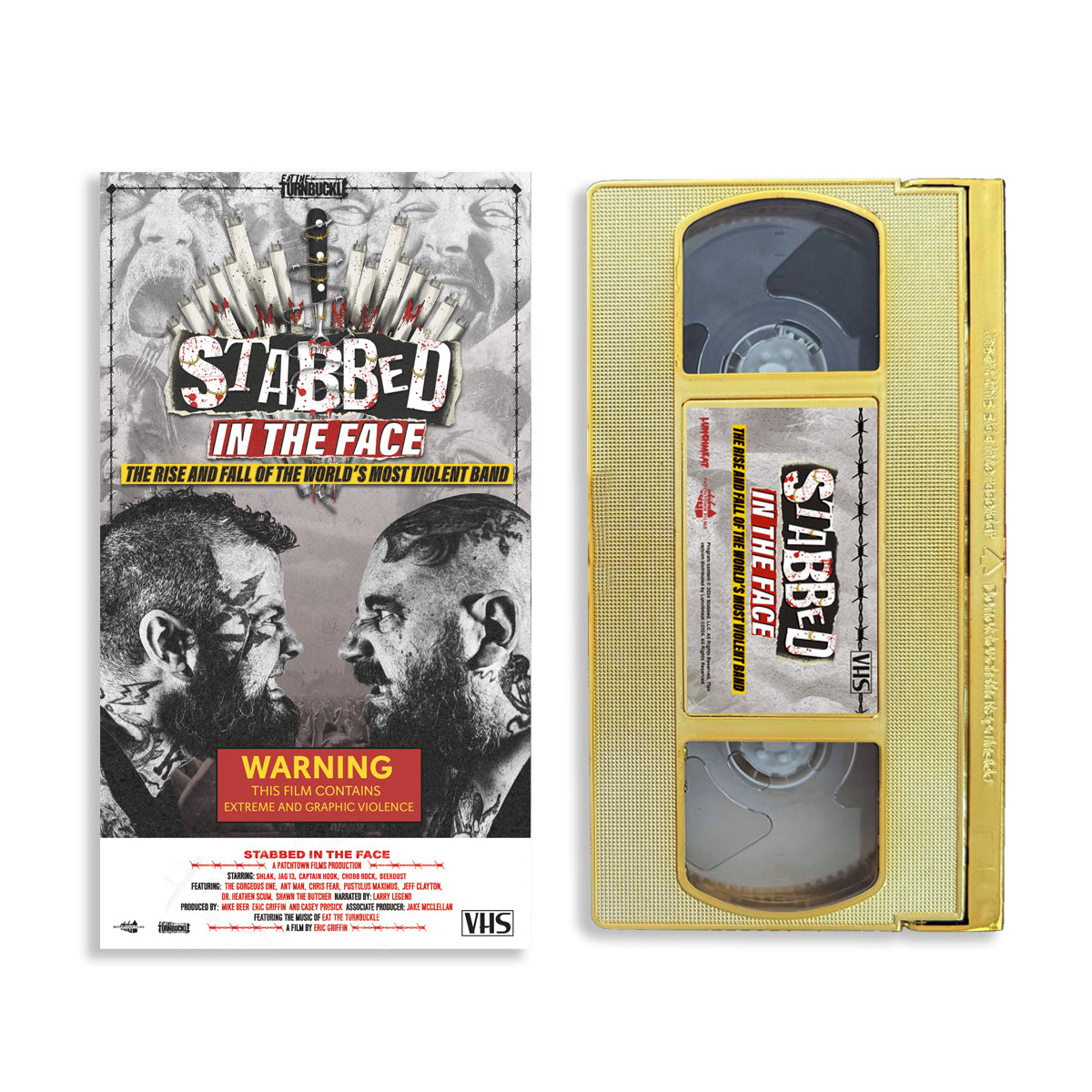 STABBED IN THE FACE VHS – Lunchmeat