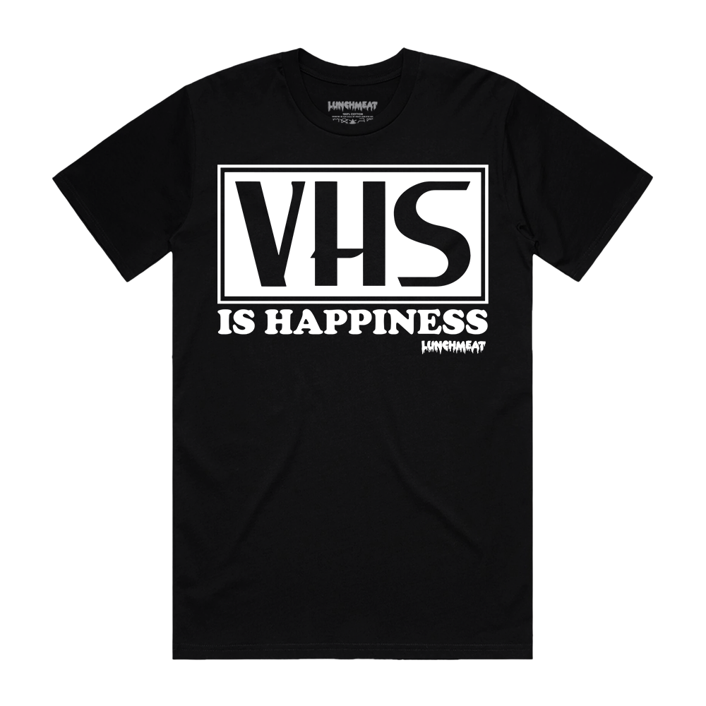 VHS is Happiness BLACK (MED ONLY) – Lunchmeat