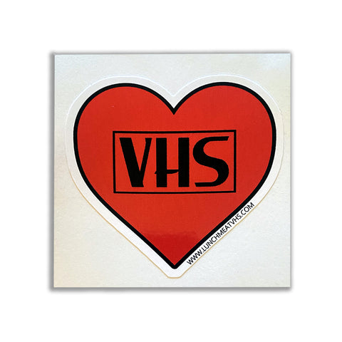 HEART VHS Sticker