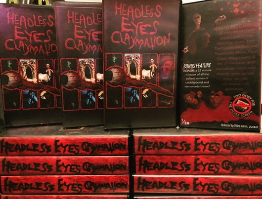 Brewce Longo’s HEADLESS EYES CLAYMATION Comes to VHS via VIDEO ARENA! Experience a Mind-Melting Mix of Indie Animation Insanity!