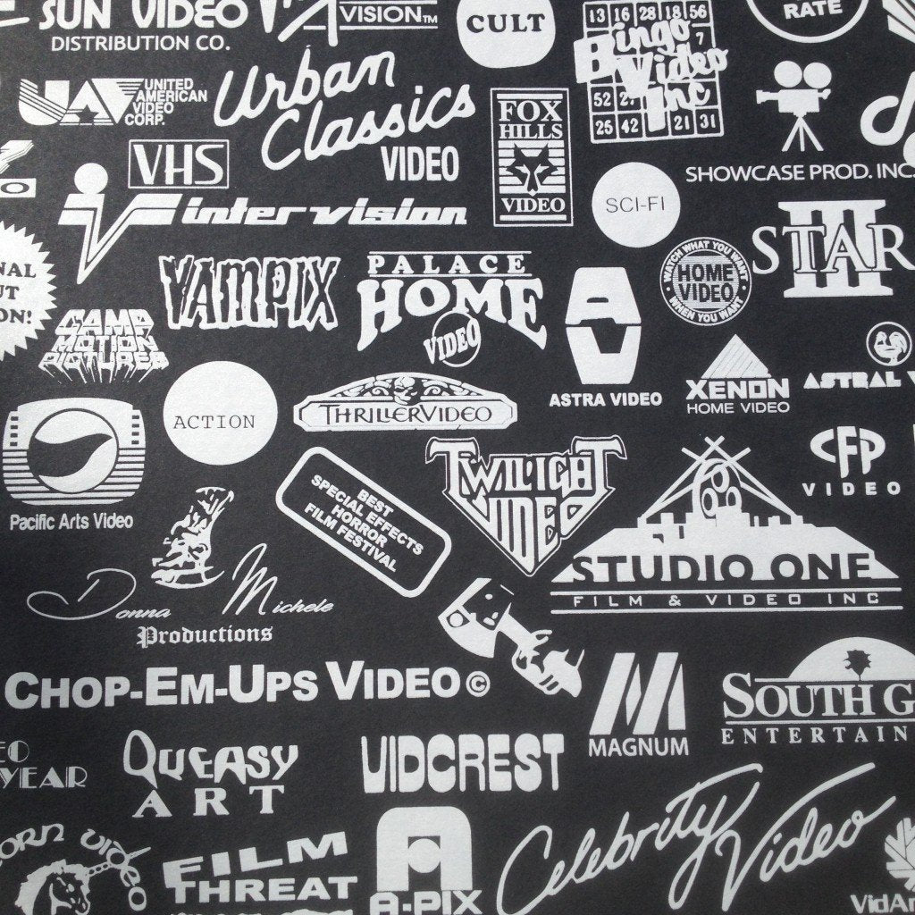 Check Out this Amazing Limited Edition CULT VHS LOGO COLLECTION Poster from DRUID UNDERGROUND FILM FESTIVAL!