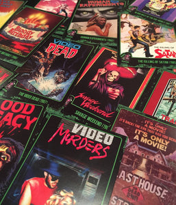 LUNCHMEAT Proudly Presents VIDEORAMA! A Super Limited Edition Trading Card Set Featuring a Spectacular Selection of Killer VHS Cover Art!
