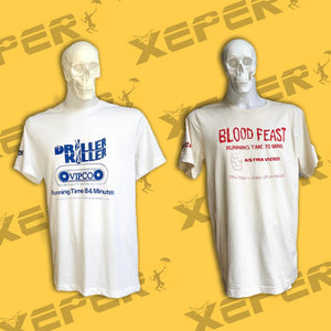 Celebrate VHS Obscenity with a New Line of Screen-Printed Video Nasty Shirts from Xeper Tees from the UK!