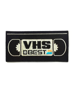 Radical Rewind Flair Alert: The VHS IS BEST Embroidered Patch from Strange Ways!