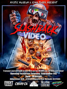 Ryan Turek and Co. Prepare to Unveil VHS Art and Video Store Exhibit SLASHBACK VIDEO on Sept 9th in Burbank, CA! Exclusive Interview and Event Details!