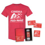 CINEMA SAL'S PIZZA AND MOVIES VHS + TEE BUNDLE