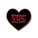 VHS HEART ENAMEL PIN