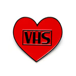 VHS HEART ENAMEL PIN