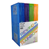 REWIND RAINBOW 4PK TRANSLUCENT COLOR VHS