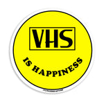 VHS is Happiness VHSmiley Sticker
