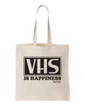 VHS Is Happiness Tote Bag - Natural